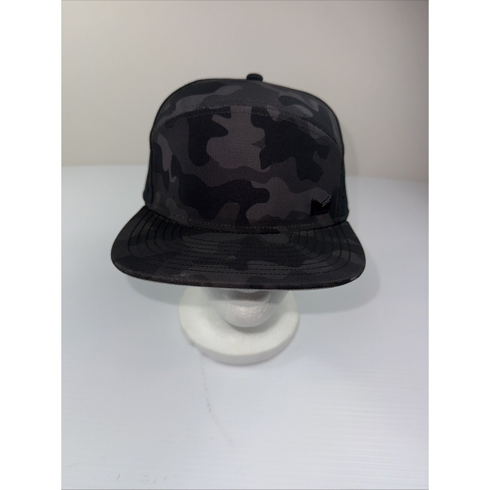Melin Trenches Hydro Black Camo Snapback Baseball Trucker Hat